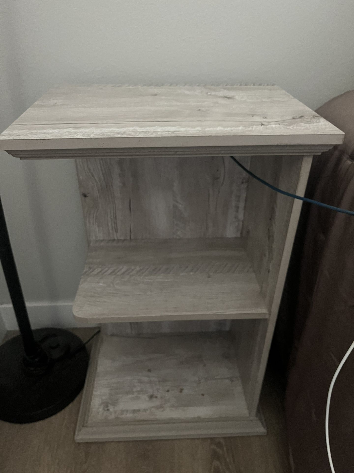Gray End Tables With Chargers