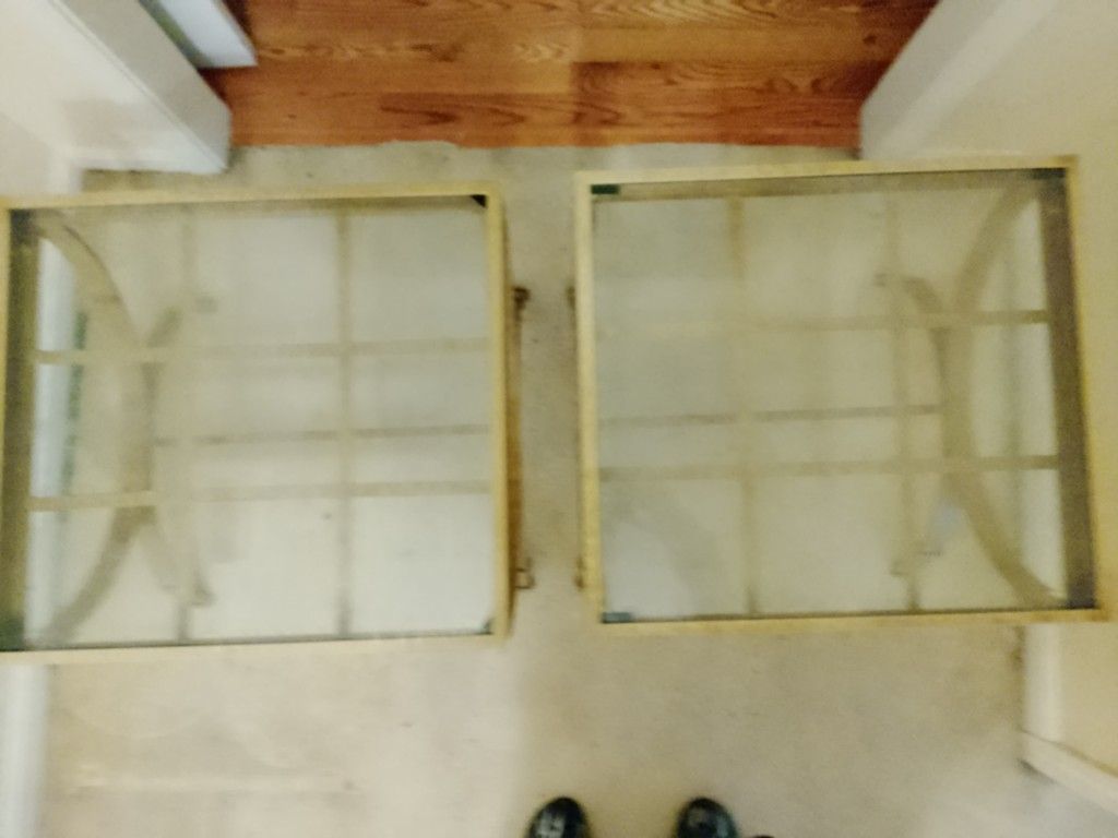 2 For $30Glass And Metal End Tables Must Go 30