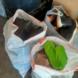 3 Big Bags Of Shoes 