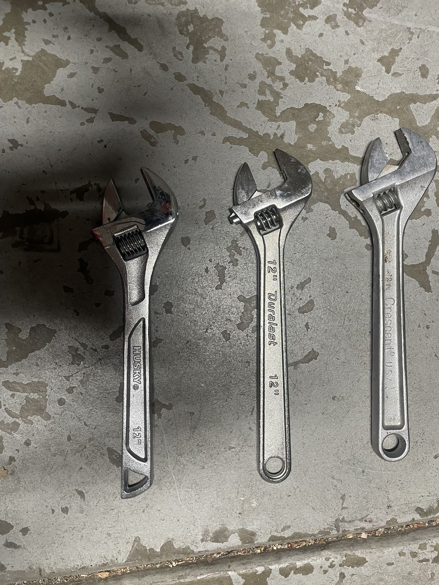 3 12 Inch Crescent Wrenches
