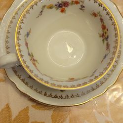 1940s Vintage Schumann Tea Cup And Saucer