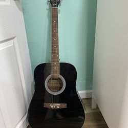 Black Maestro Acoustic Guitar