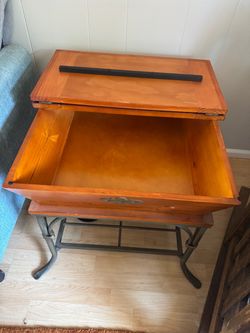 Side table with storage