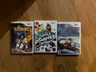 Wii games lot | Sonic, Blazing Angles, Family game night