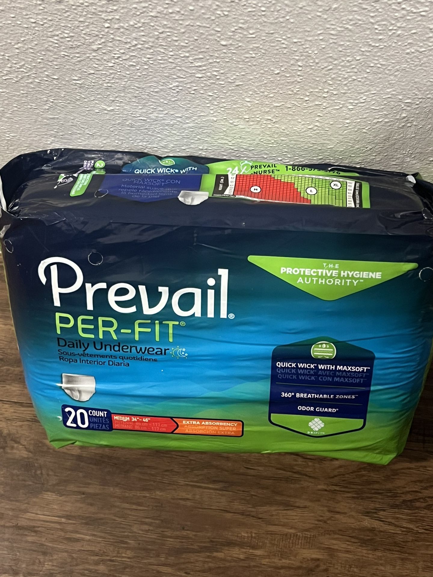 Brand New Adult Pull Ups “prevail”