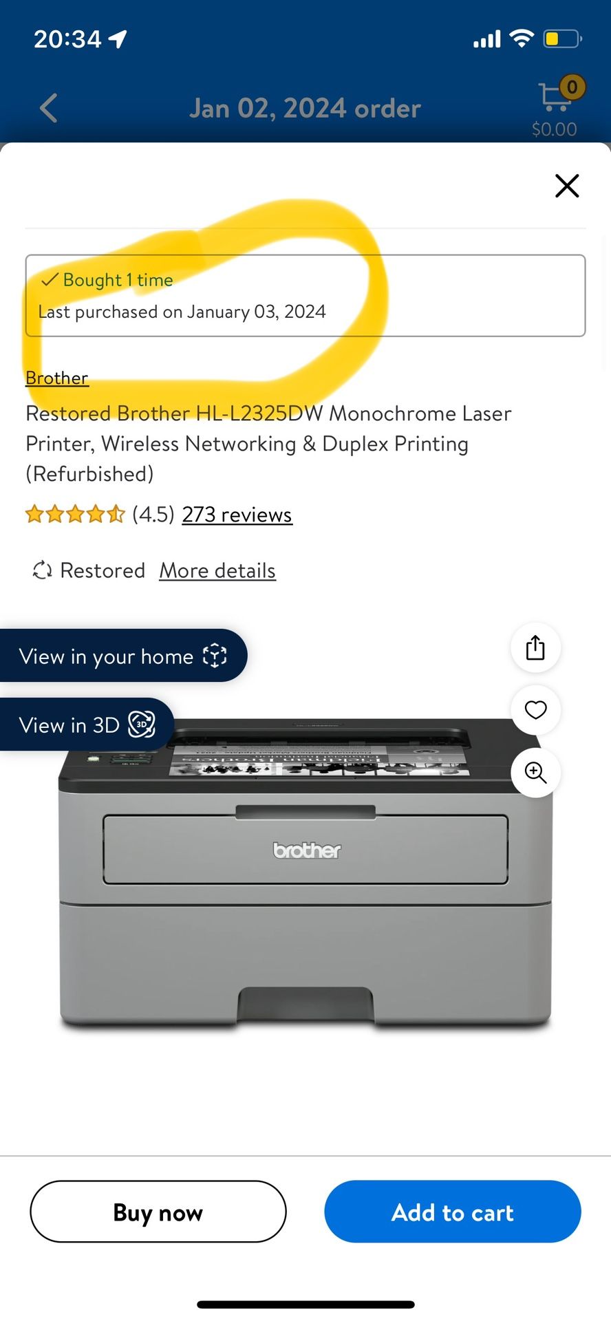 Almost New Brother Printer For $45