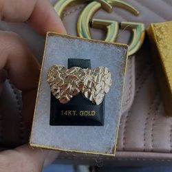 Heart Nugget Earrings 