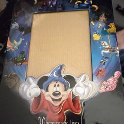 Walt Disney World "Make Magic Happen" Mickey Sorcerer Picture Frame