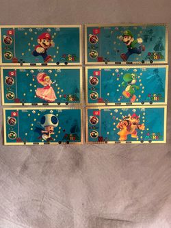 $10 Each-Super Mario 24kt Gold Foil Collector Bills