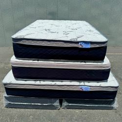Queen Mattress And Box Spring Bamboo Pillowtops