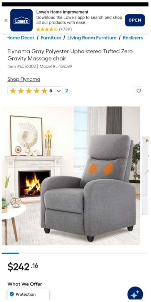 Message Chair/ Recliner 