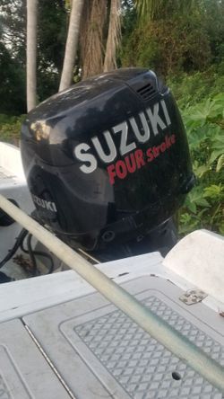 90hp Motor 4 stroke Suzuki Runs great