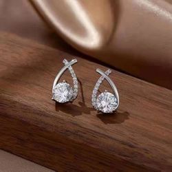 Diamond Earrings  - $15
