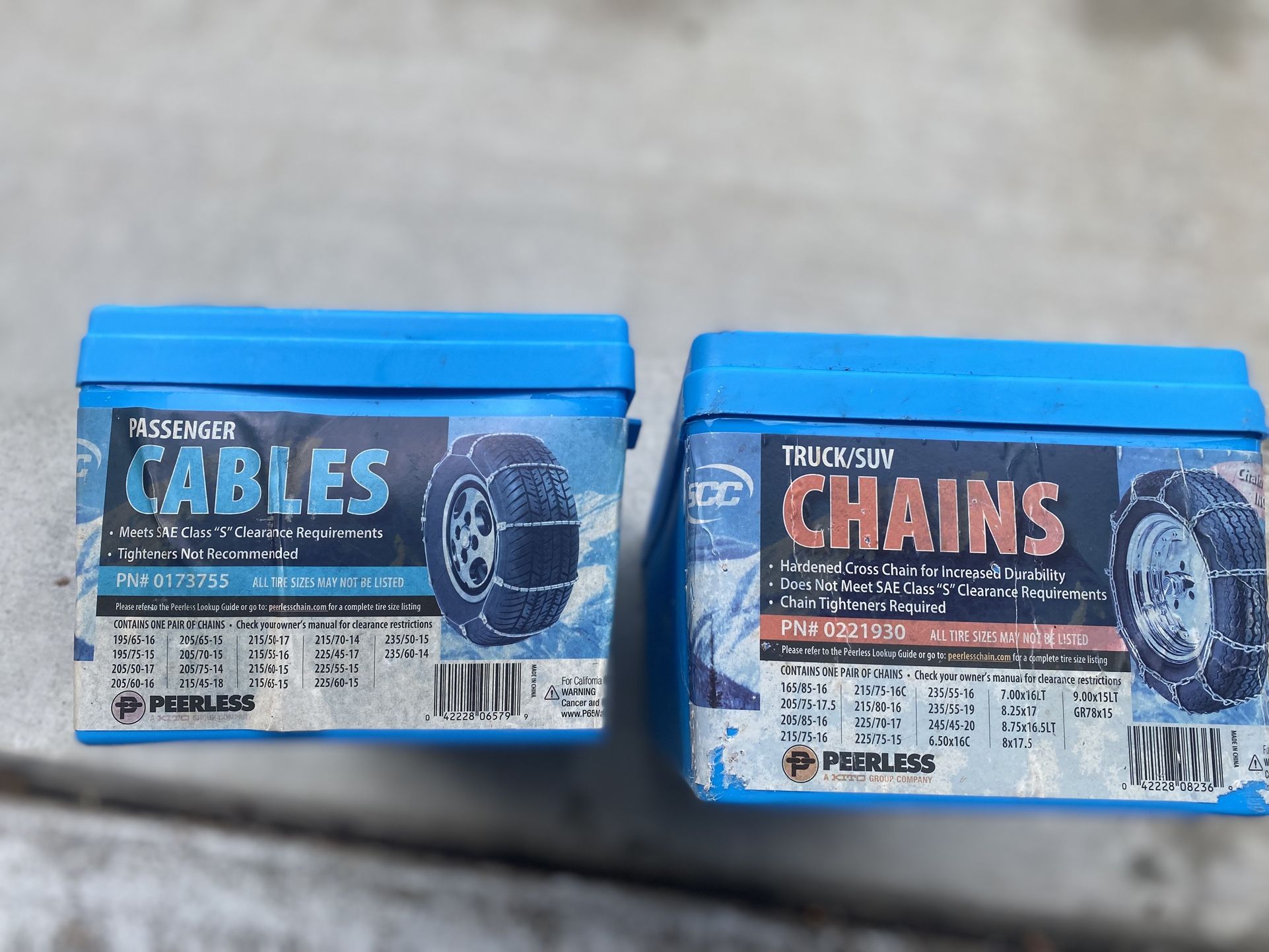 Selling Two Sets Of Snow Chains $45 Each 