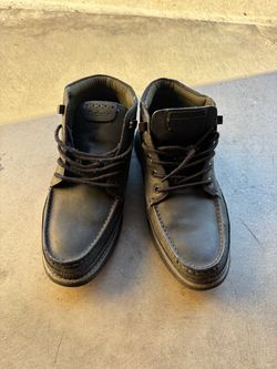 Barbour Dark Brown Leather Chukka Boots