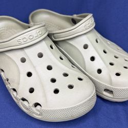 Crocs Classic Clogs M9 W11 Sage Green Slip On Comfort Sandals