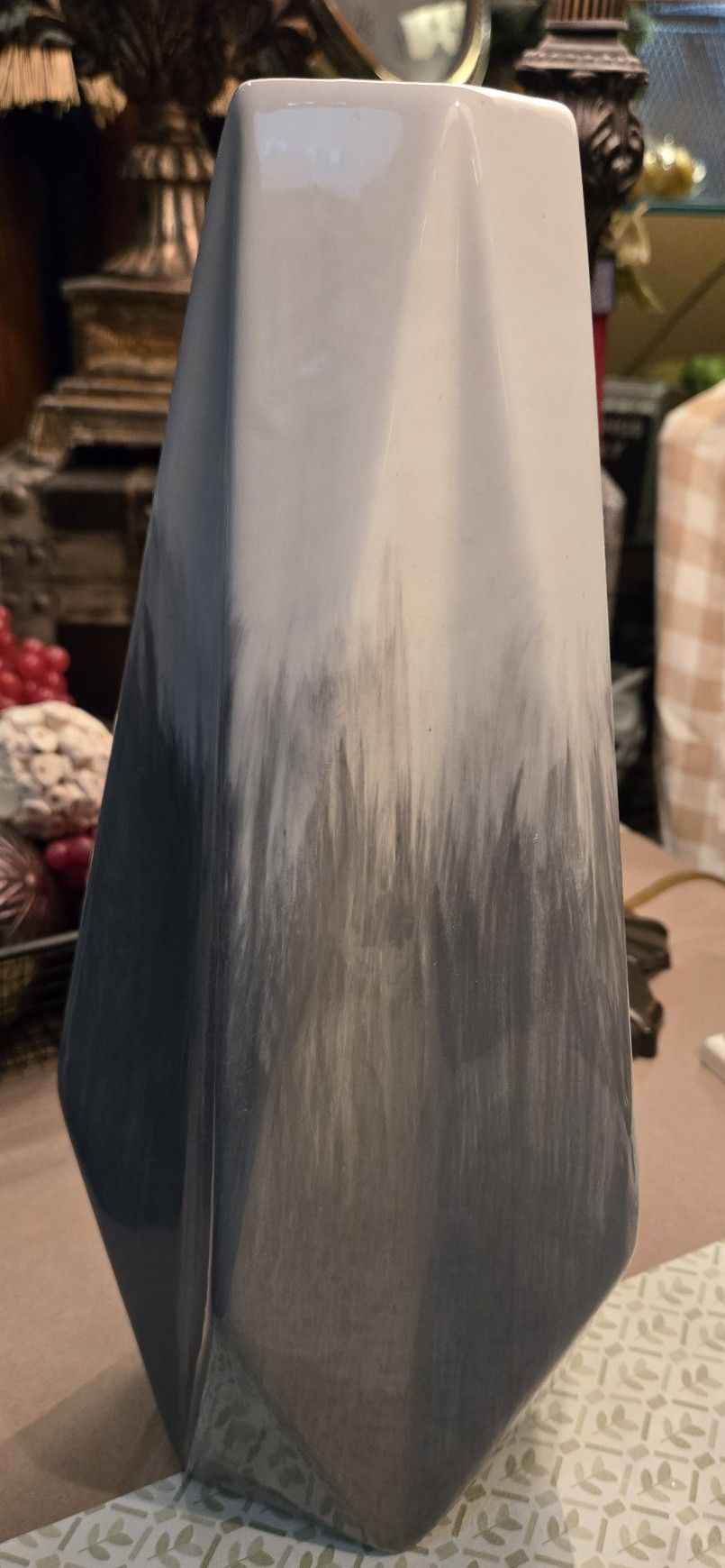 Large Unique  Two Tone Vase 