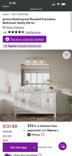 Shatterproof bathroom mirror