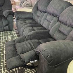 ‼️Capehorn Granite Reclining Living Room Set Sofa And Loveseat ‼️