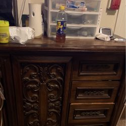 Queen Size Bedroom Set Antique And Very, Very Heavy