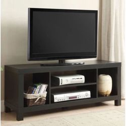Mainstays TV Stand for TVs up to 42", Multiple Colors True Black Oak 
