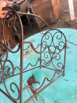 Decorative Wrought Iron Wine Rack