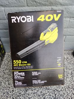 Blower Ryobi 40v battery and charger included
