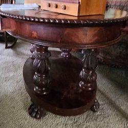 Antique Ornate Wood Table