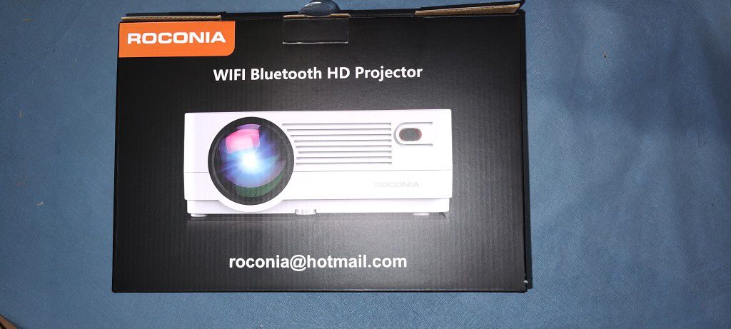 Brand New, Roconia G5 WiFi Bluetooth HD Projector, HDMI, VGA, Composite Video. I Have 22 Of These Brand New 