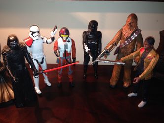 Six Hasbro Star Wars 12" Action Figures