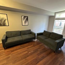Dark Grey Couch Set