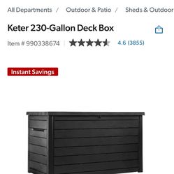 Keter  230 Gallon Deck Boxes X  2 