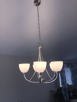 Beautiful nickel chandelier