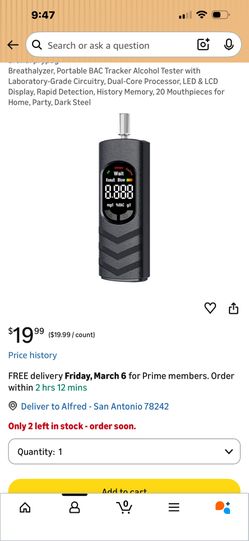 Portable BAC Tracker 