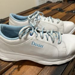 Dexter Raquel V Girls Bowling Shoes  Size 4 White Blue