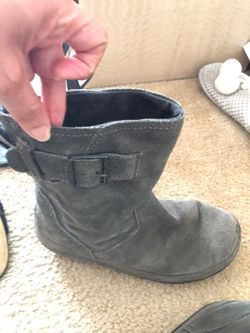 Winter boot gray color