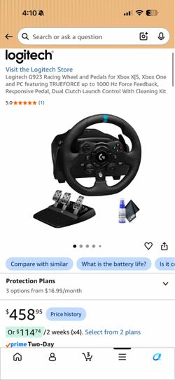 Logitech G G923 TRUEFORCE Racing System (PC)