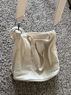 Cotton bag with extra strap
