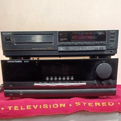 Sony CD player and Harman Kardon receiver 