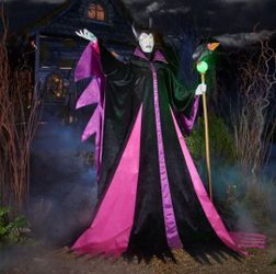 6.5 ft maleficent sleeping beauty disney animatronic.