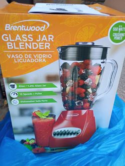 Glass jar blender