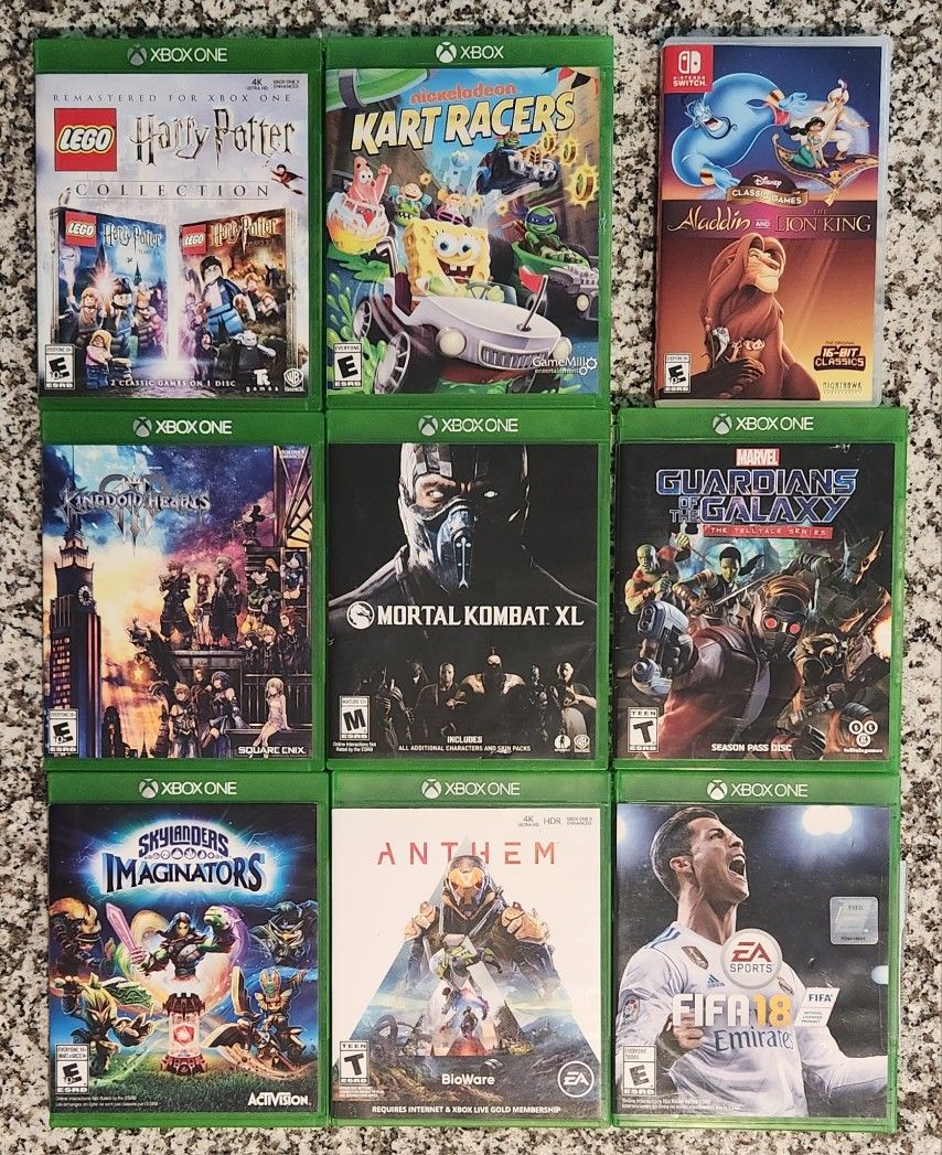 Variety Of Xbox One Games & One Nintendo Switch Game