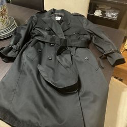 Black Extra Large Mysty Harbor Original, Trench  Coat 