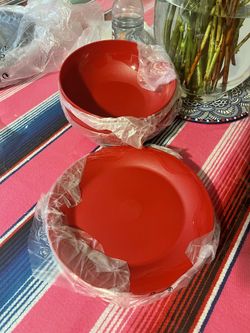 Tupperware Mexicano Set De Platos Hondos Y Platitos De Postre