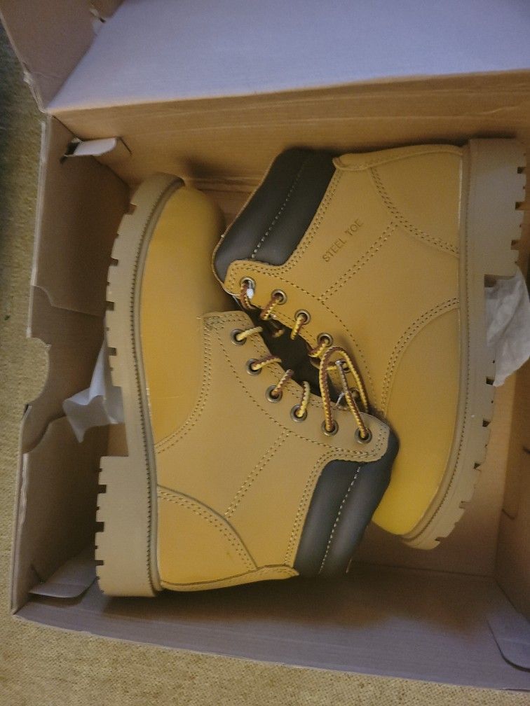 Women's steel toe work boot