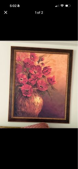 Large  oil printing wall pic frame by Linda wacaster