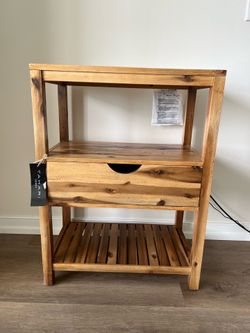 Wooden shelf