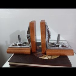 Vintage Custom Bookends - 0.50 Chrome Sure Lock 6.5"×6"×4"