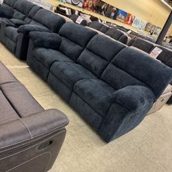 Cozy Stylish Dual Reclining Sofa & Rocker Recliner
