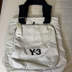 Adidas Y-3 White Classic Tote Bag